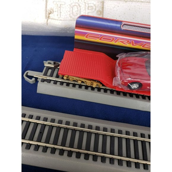 HAWTHORNE VILLAGE BACHMANN HO TRAIN SET FLAT‎ CAR 1997 CORVETTE 50TH ANNIVERSARY - Picture 7 of 12